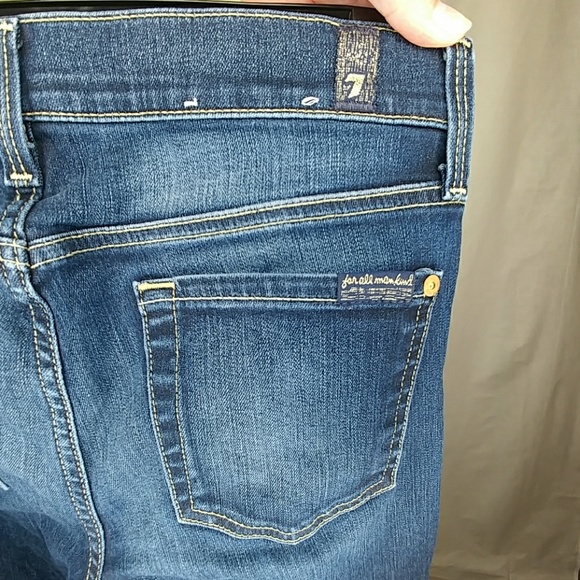 7 For All Mankind The Modern Straight Jeans Sz 26 - Picture 4 of 6
